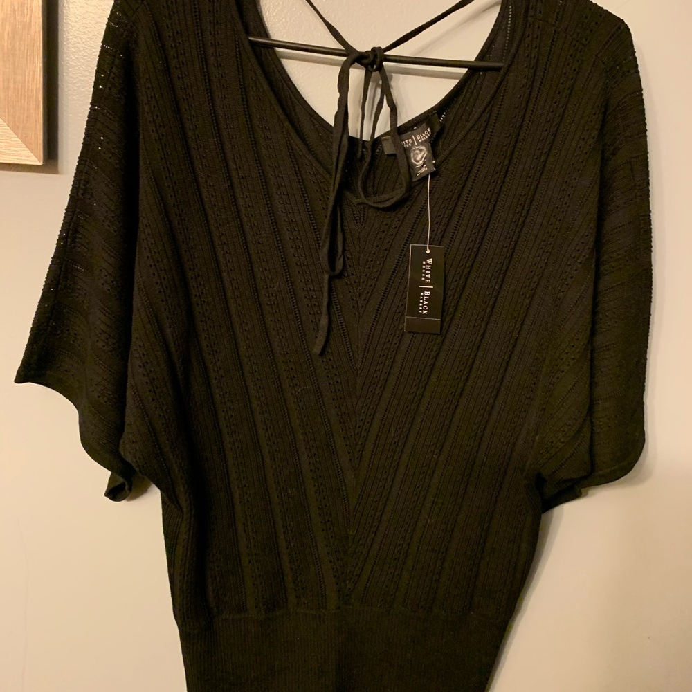 NWT White House Black Label Bat Wing Open Tie Back